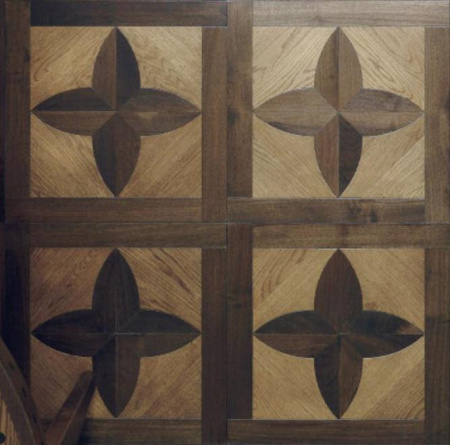 Parquet In Fleur Light Oak Medium Walnut